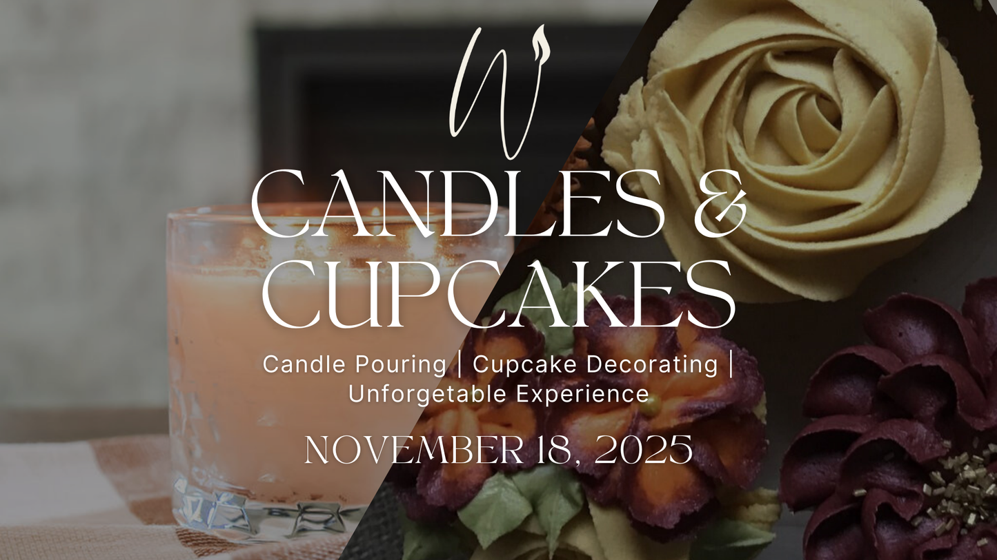 Woven Co. After Hours: Candle Pouring & Cupcake Piping with The Cupcake Cottage