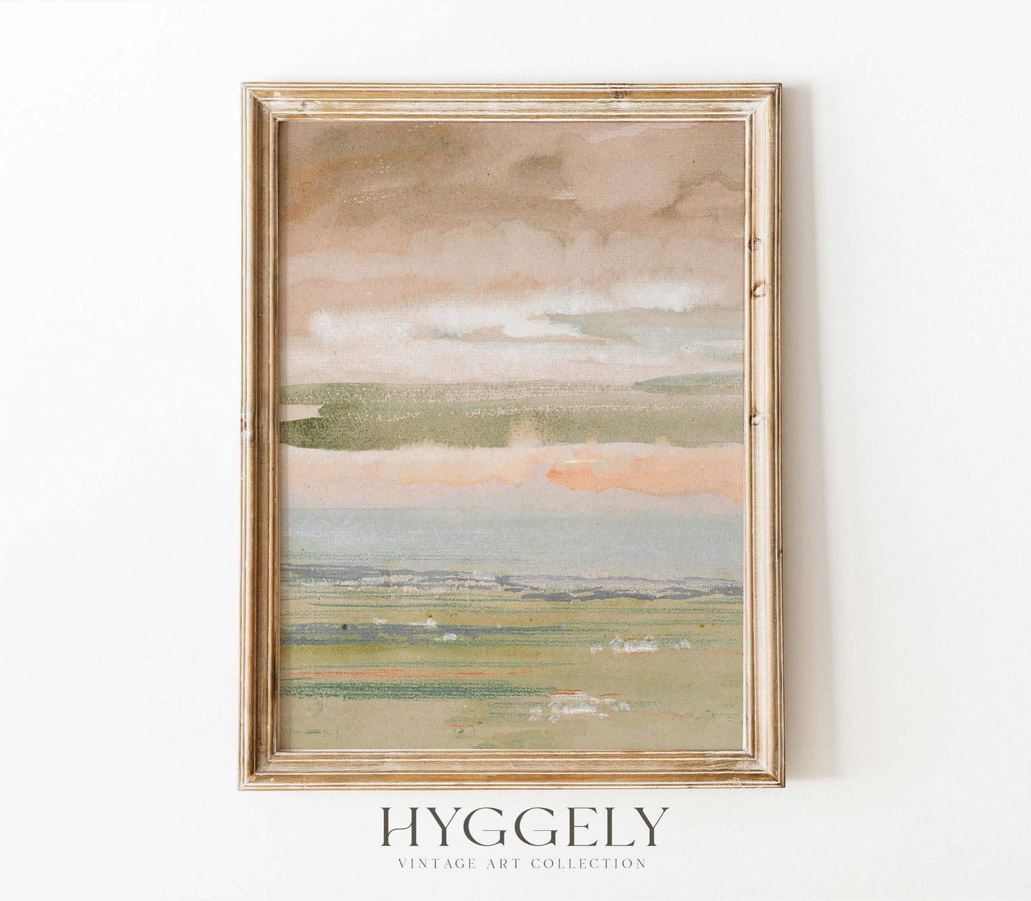 Pastel Watercolor Print | Coastal Nautical Spring Art L198