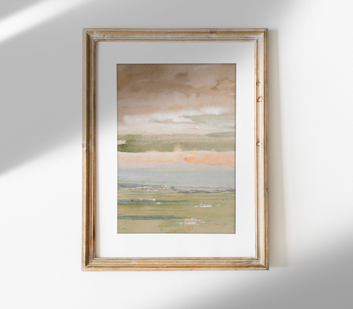 Pastel Watercolor Print | Coastal Nautical Spring Art L198