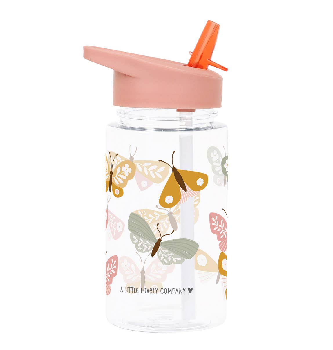 Kids drink bottle/water bottle: Butterflies