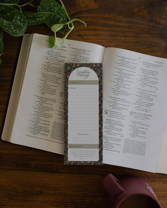 Inkberry Scripture Memory Notepad | 50 sheets