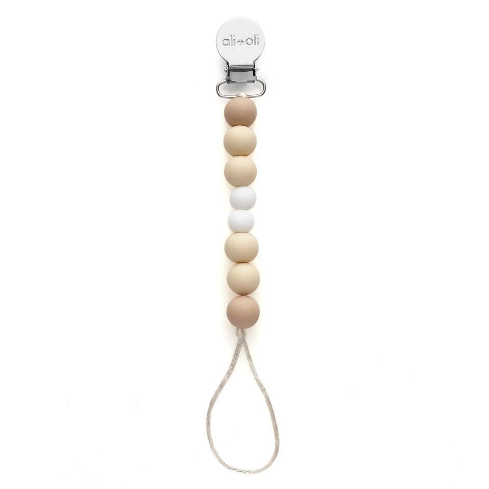 Silicone Pacifier Clip (Natural)