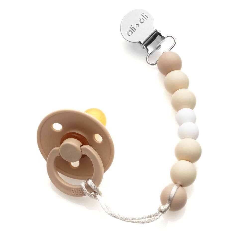 Silicone Pacifier Clip (Natural)