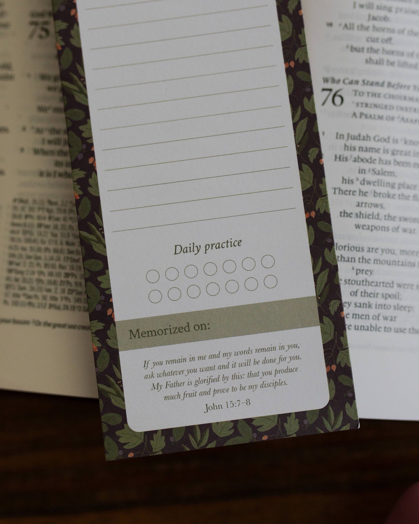 Inkberry Scripture Memory Notepad | 50 sheets