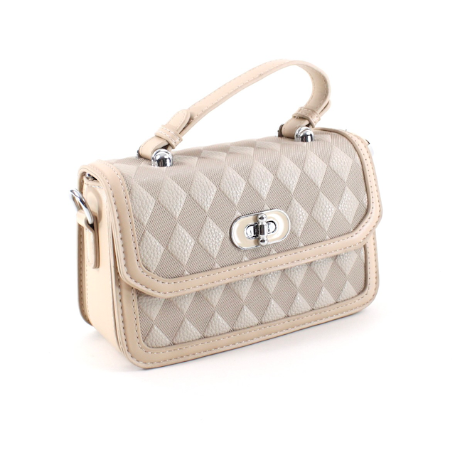 P24056 Twist Lock Top Handle Crossbody Bag