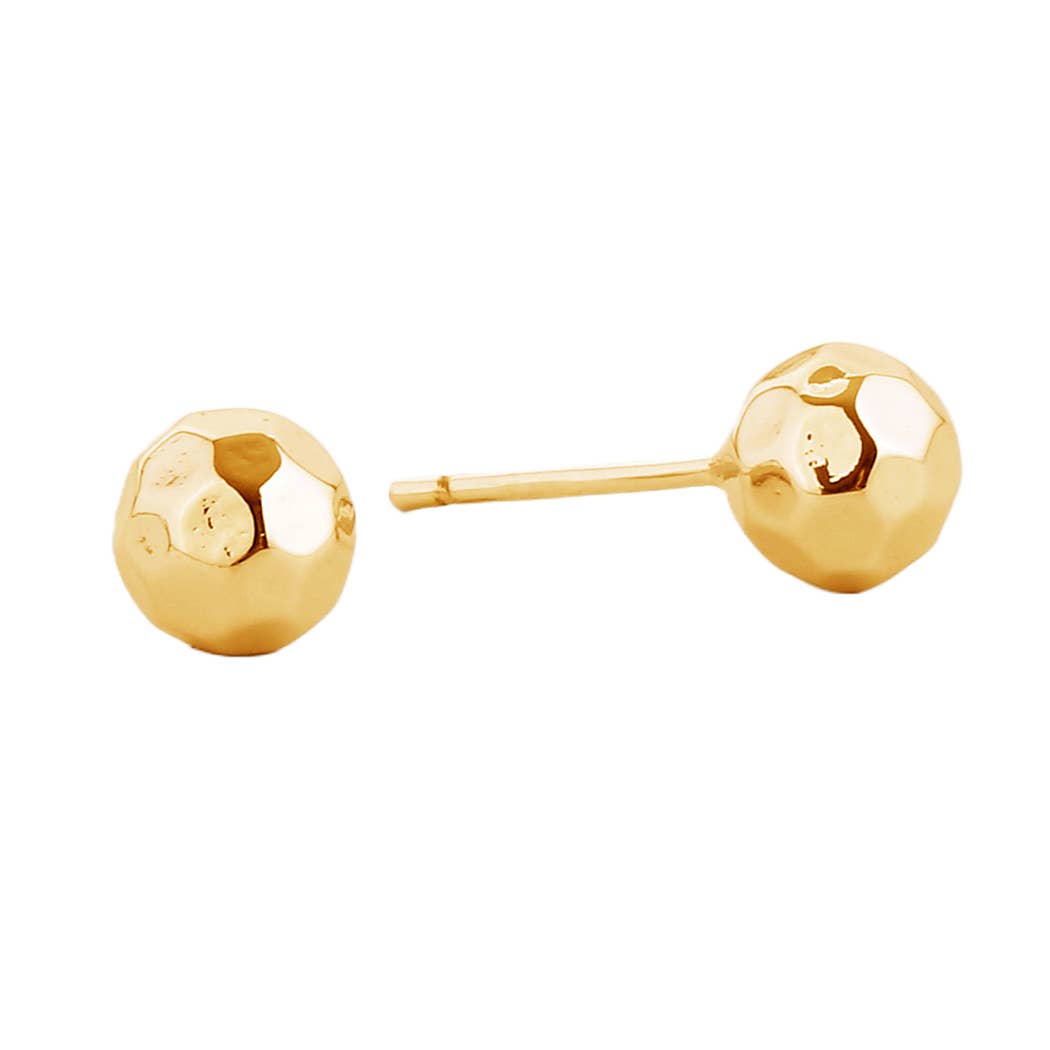 14K Gold-Dipped Ball Stud Post Earring