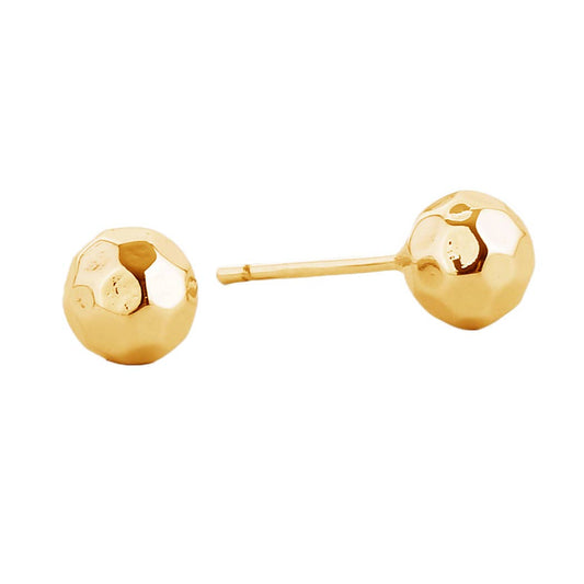 14K Gold-Dipped Ball Stud Post Earring