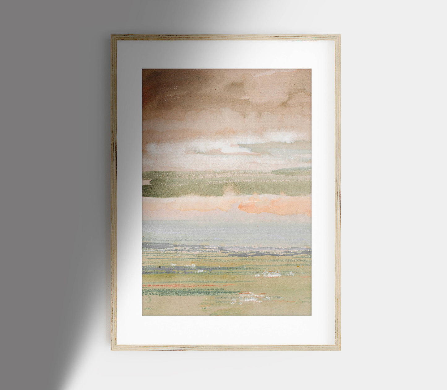 Pastel Watercolor Print | Coastal Nautical Spring Art L198