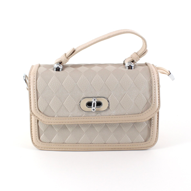 P24056 Twist Lock Top Handle Crossbody Bag