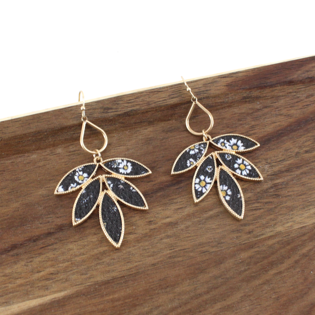 E23168 Garden Leaf Earrings