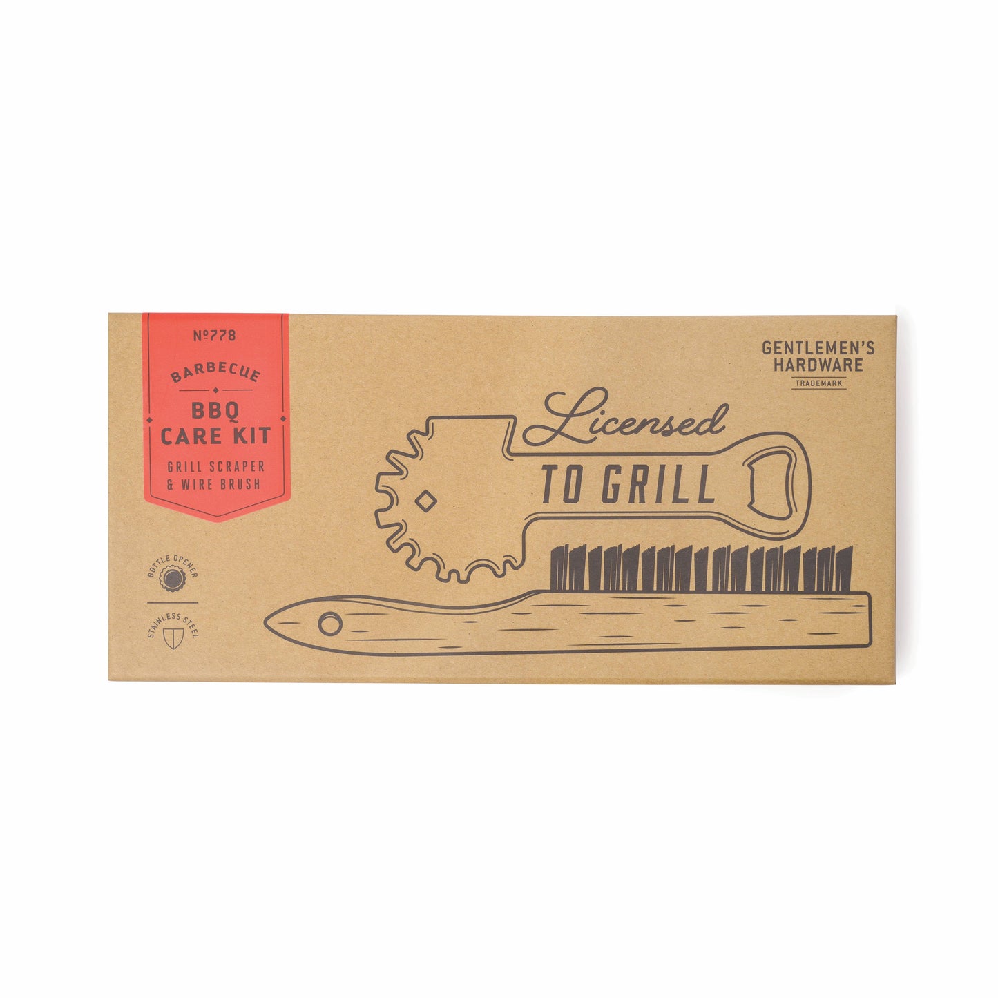 "Bbq Care Kit" Grill Scraper & Wire Brush"