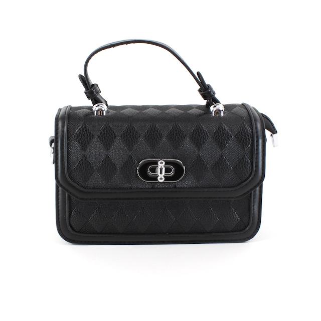 P24056 Twist Lock Top Handle Crossbody Bag