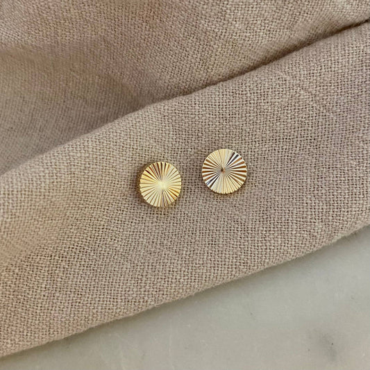 Dot Stud Post Studs Earrings 18k Gold Filled