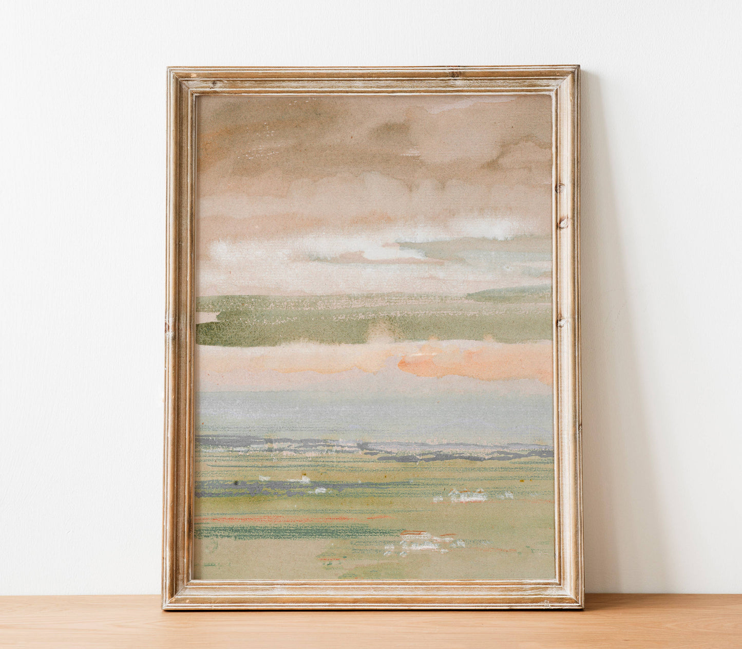 Pastel Watercolor Print | Coastal Nautical Spring Art L198