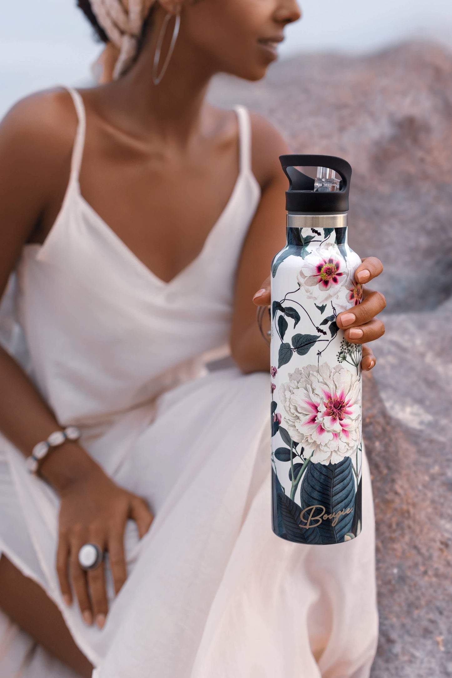 PEONY Blossom 25 oz Insulated Water Bottle