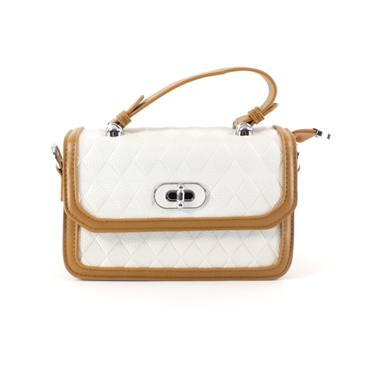 P24056 Twist Lock Top Handle Crossbody Bag