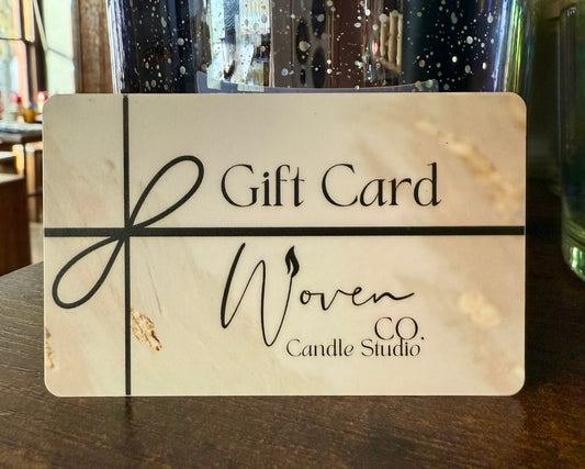 Woven Co. Candles Studio + Collective Gift Card